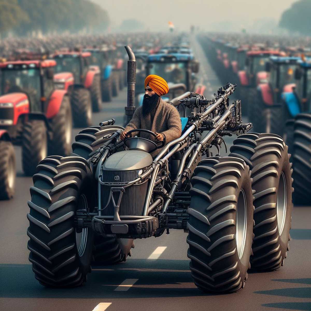 Tractors modified to remove barricades, resist tear gas shells will lead Delhi Chalo march by Punjab farmers, intelligence agencies alert police
