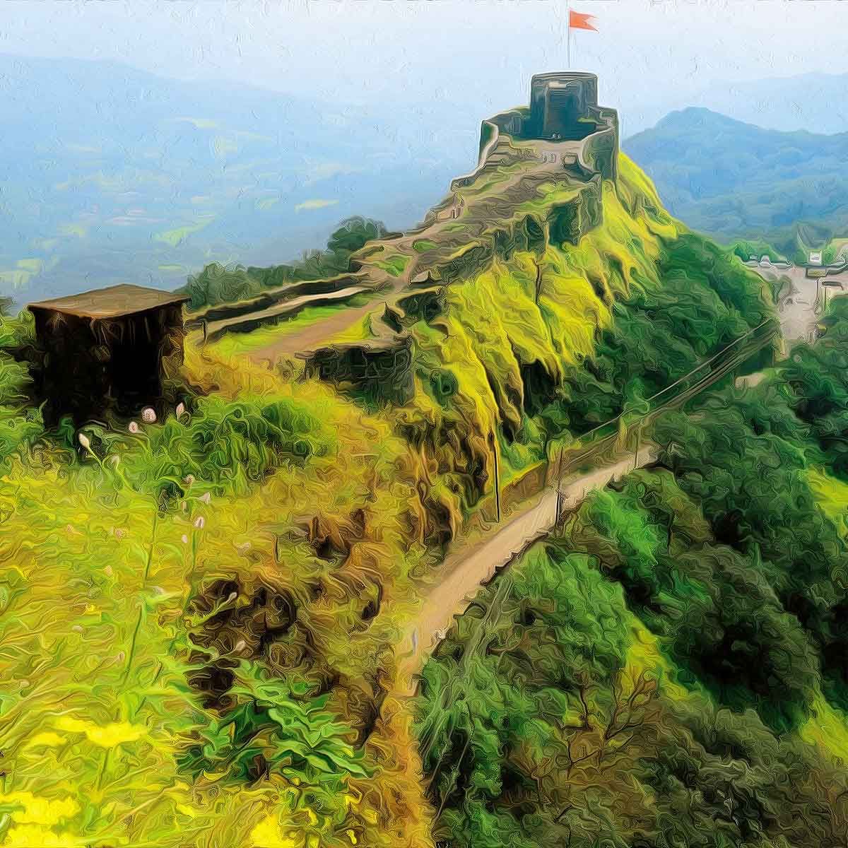 The Fortress of Pratapgad was completed in 1656 under the orders of the Maratha king Chhatrapati Shivaji