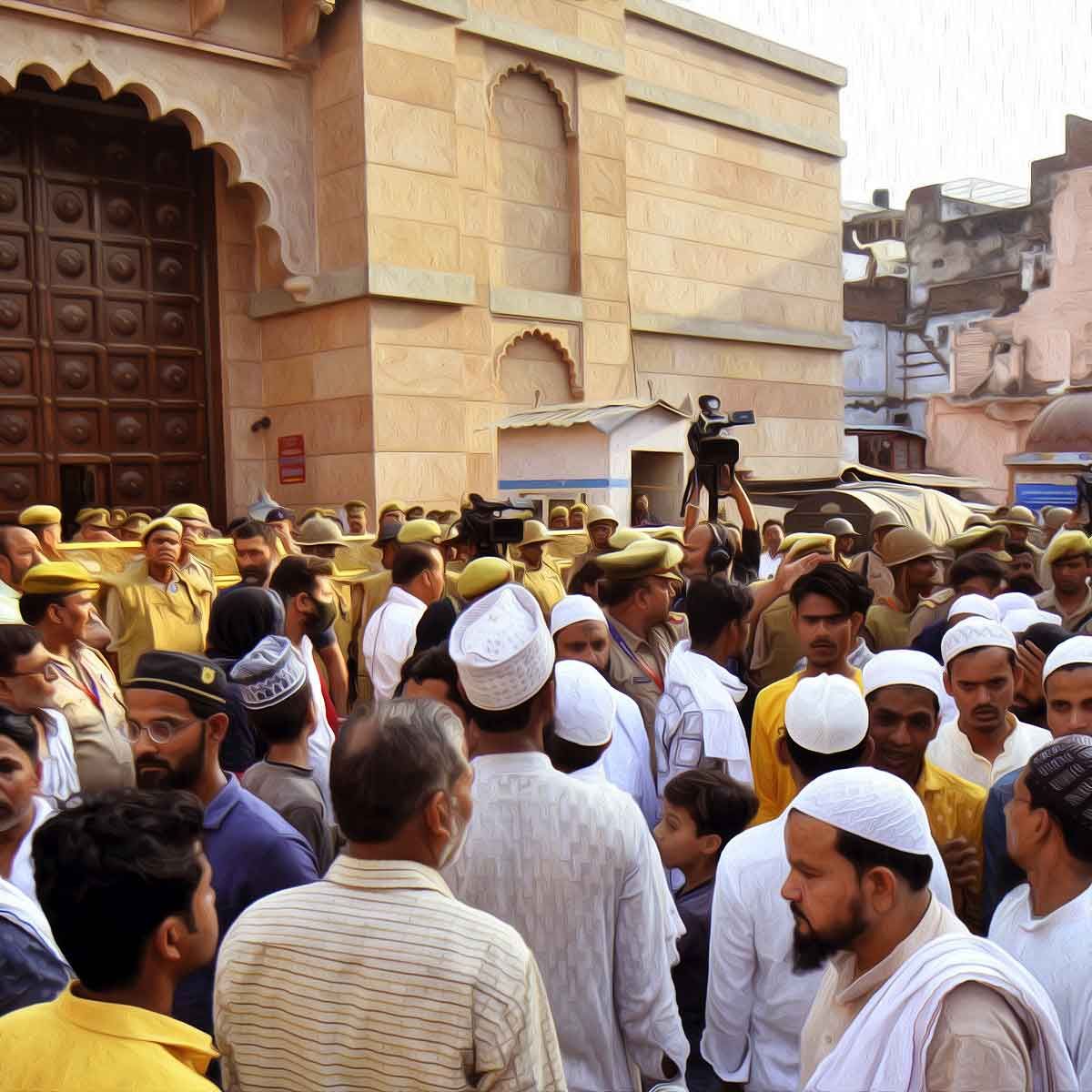 Over 1200 people turn up for Namaz at Gyanvapi, enter through the gate of Kashi Vishwanath Temple