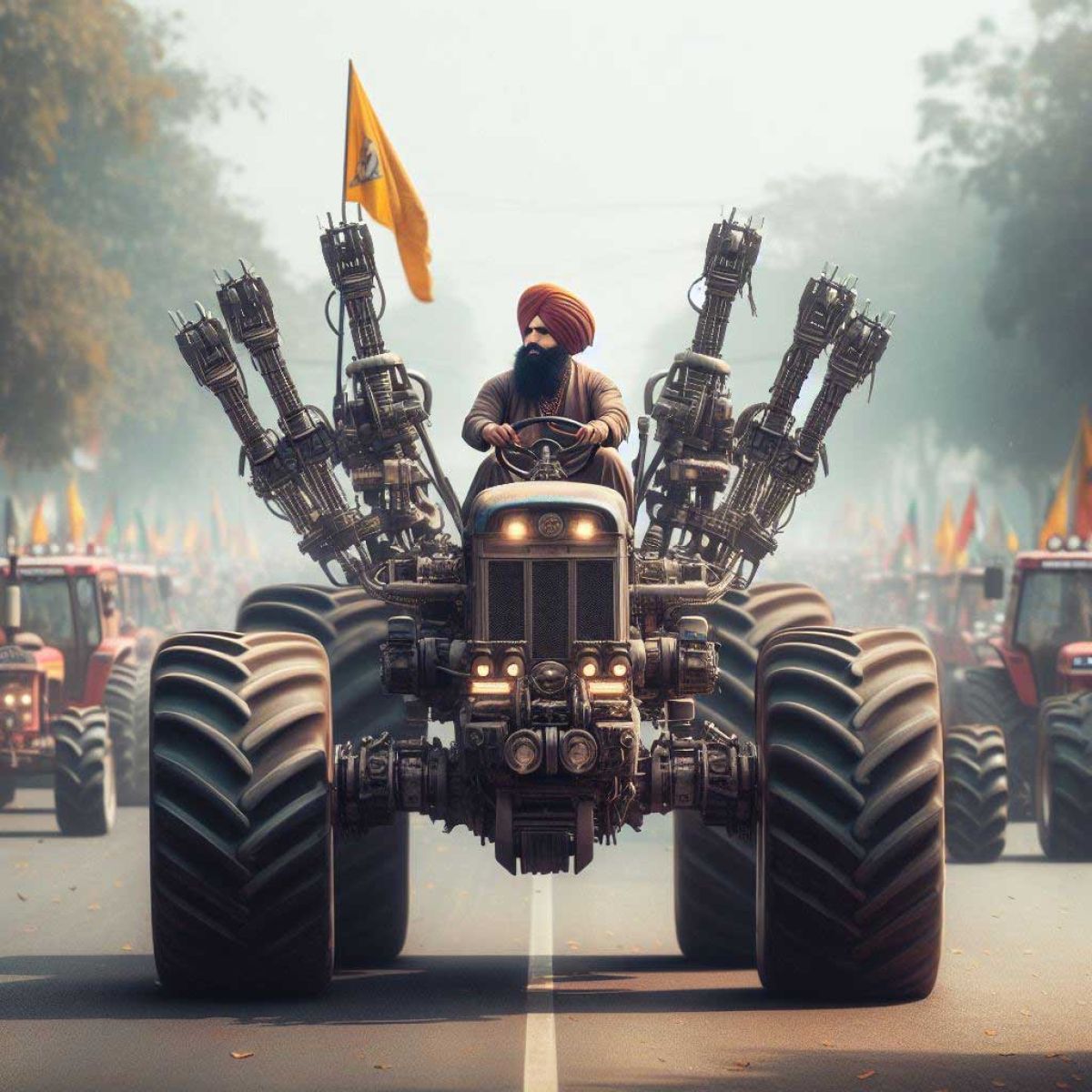 ‘Don’t give protesters services of equipment’: Haryana DGP warns JCB, poclain operators & owners as farmers take heavy machines to ‘move barricades’ at border