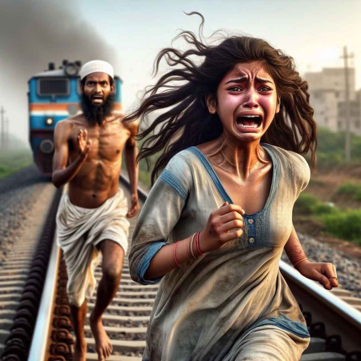 UP: Minor Hindu Girl’s Dismembered Body Found Near Railway Tracks, Family Says Farihad Took Her to Mosque and Converted Her to Islam Before Killing Her
