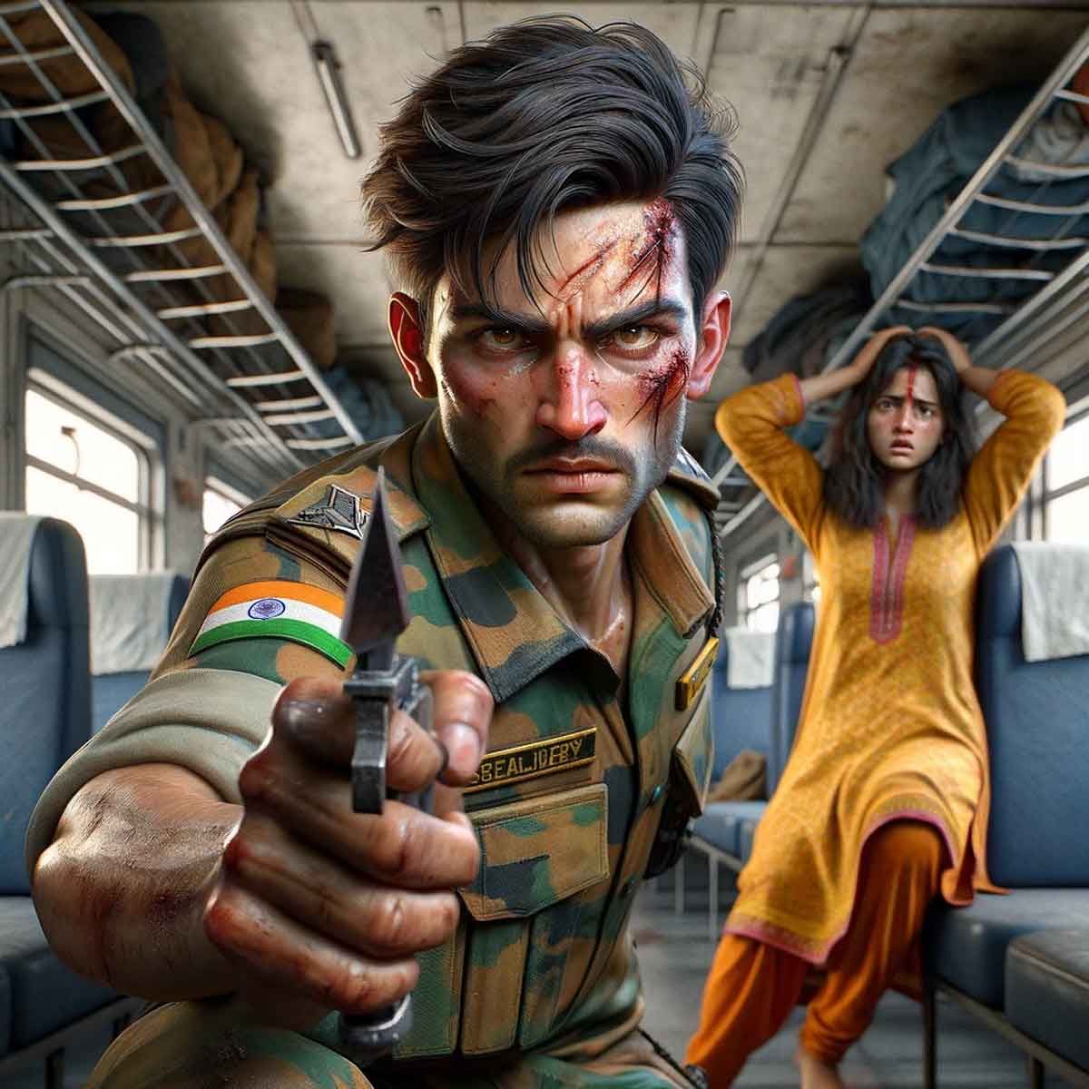 Bishnu Shrestha, a soldier of the Indian Army who fought off 40 train robbers with a knife, killing 3 and injuring 8 to save a girl from getting raped