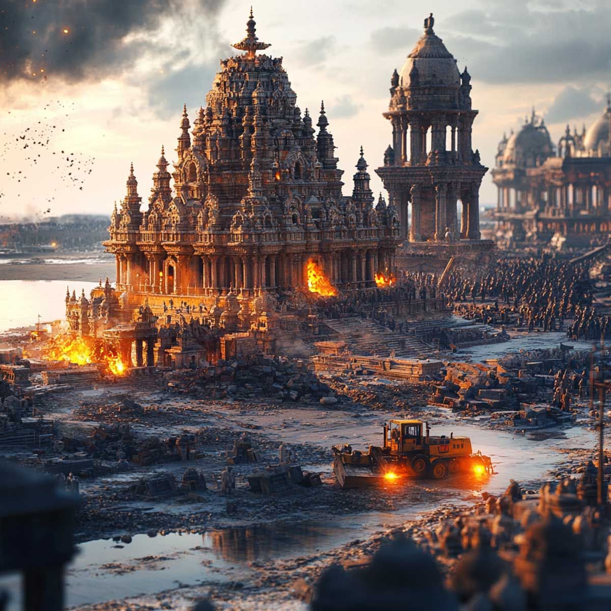 Gujarat: Illegal religious structures, including a mosque, a 500-year-old graveyard, and dargahs close to Somnath Temple demolished