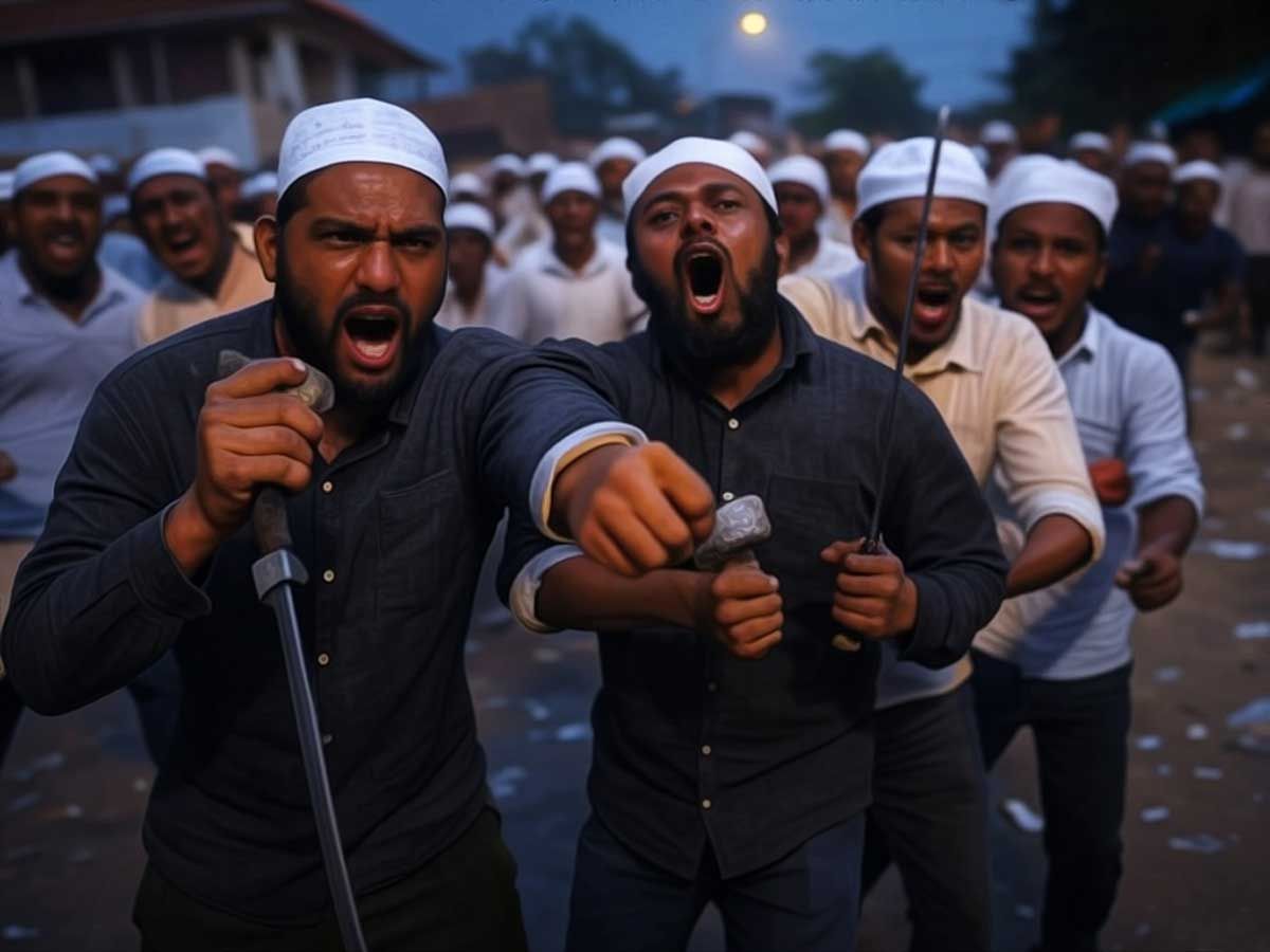 Madhya Pradesh: Muslims Erupt in Protest in Burhanpur Over Alleged Blasphemous Instagram Post, Police Arrest Accused Youth and Prevent Escalation
