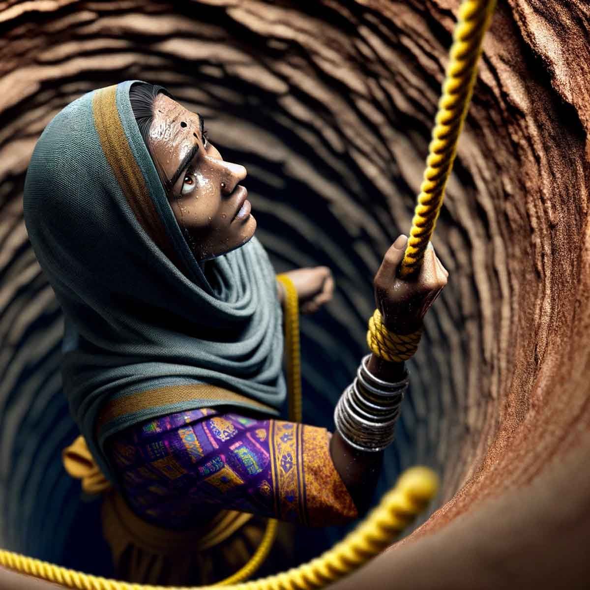 Lady Bhagirath! Seeing the water shortage for children, 55-year-old Gauri picked up a pickaxe and dug a well