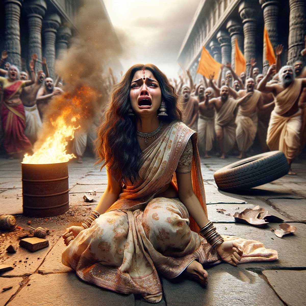Massive protests erupt in West Bengal’s Dhupguri after 4 Hindu temples vandalised, idols broken on the same night
